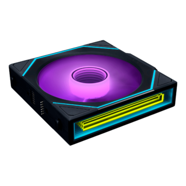 UNI FAN SL-INF Wireless Reverse 3 x 120mm, w/ Controller, ARGB LEDs, 2200 RPM, 69.7 CFM, 32.2 dBA, Cooling Fans