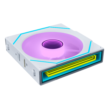 UNI FAN SL-INF Wireless 3 x 120mm, White, w/ Controller, ARGB LEDs, 2300 RPM, 67 CFM, 29.2 dBA, Cooling Fans