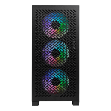 Elite 302, Tempered Glass, No PSU, microATX, Black, Mini Tower Case