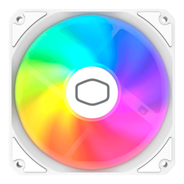 MasterFan MF120 Lite ARGB 120mm, White, ARGB LEDs, 1750 RPM, 70.5 CFM, 30 dBA, Cooling Fan