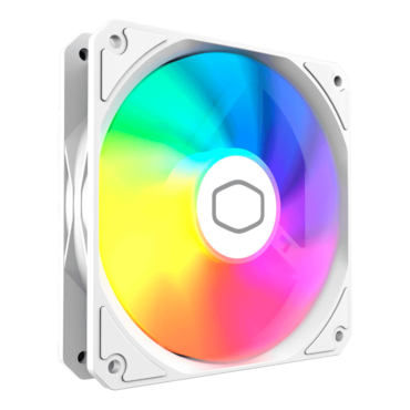 MasterFan MF120 Lite ARGB 120mm, White, ARGB LEDs, 1750 RPM, 70.5 CFM, 30 dBA, Cooling Fan