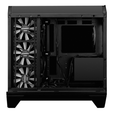 MAG PANO 120R PZ, Tempered Glass, No PSU, ATX, Black, Mid Tower Case