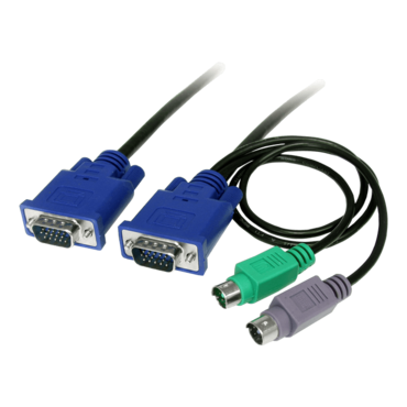 SVECON6, 6 ft 3-in-1 Ultra Thin PS/2 KVM Cable