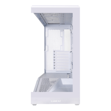 Vector V100R, Tempered Glass, No PSU, E-ATX, White, Mid Tower Case