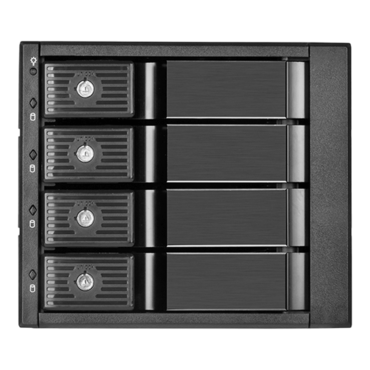 FS304-12G, Trayless 3x 5.25&quot; to 4x 3.5&quot;, SAS 12Gb/s/SATA 6Gb/s, HDD, Black Hot-swap Rack