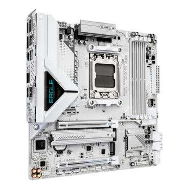 B850M EAGLE WIFI6E ICE, AMD B850 Chipset, AM5, microATX Motherboard