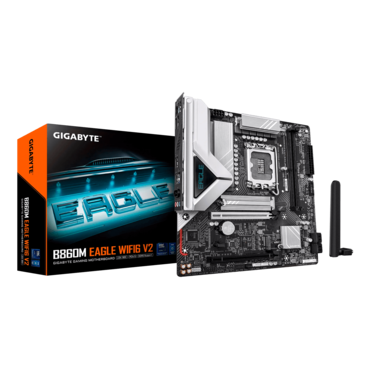 B860M EAGLE WIFI6 V2, Intel® B860 Chipset, LGA 1851, microATX Motherboard