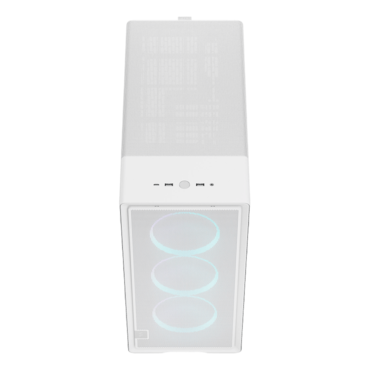 Epoch TG RGB Clear, Tempered Glass, No PSU, ATX, White, Mid Tower Case