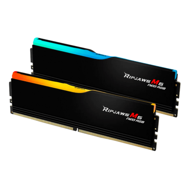32GB (2x16GB) Ripjaws M5 Neo RGB DDR5 6000MT/s, CL36, Black, RGB LED, DIMM Memory