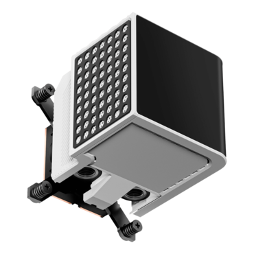 PANORAMA WB White, w/LCD, Copper, CPU Water Block