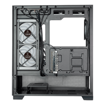 Lucid 05, Tempered Glass, No PSU, ATX, Black, Mid Tower Case