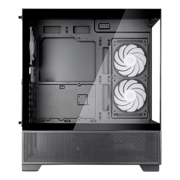 Lucid 05, Tempered Glass, No PSU, ATX, Black, Mid Tower Case