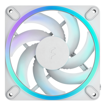 Momentum 12 RGB 120mm, White, ARGB LEDs, 2200 RPM, 62.44 CFM, 28.03 dBA, Cooling Fan