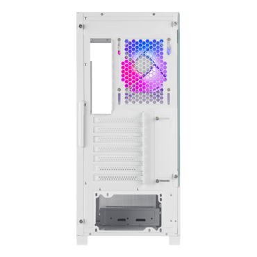 Lucid 05, Tempered Glass, No PSU, ATX, White, Mid Tower Case