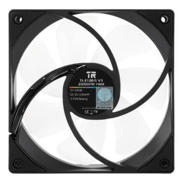 TL-E12B-S V3 120mm, ARGB LEDs, 2000 RPM, 72.37 CFM, 27.7 dBA, Cooling Fan
