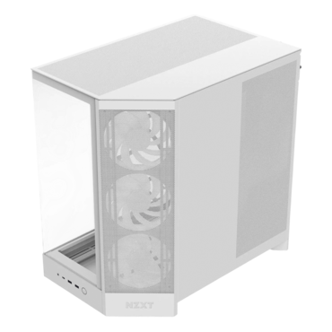 H9 Flow RGB, Tempered Glass, No PSU, E-ATX, White, Mid Tower Case