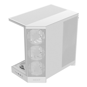 H9 Flow RGB+, Tempered Glass, No PSU, E-ATX, White, Mid Tower Case