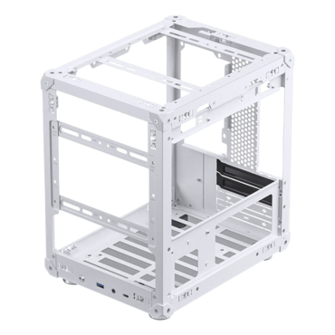 C6, No PSU, microATX, White, Mini Cube Case