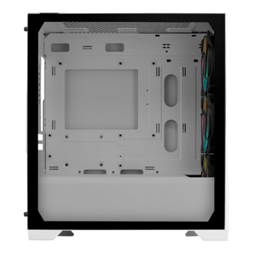 Elite 302, Tempered Glass, No PSU, microATX, White, Mini Tower Case