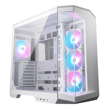 MAG PANO 100R PZ, Tempered Glass, No PSU, ATX, White, Mid Tower Case