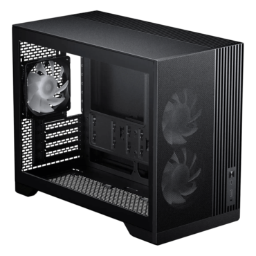 XT M3, Tempered Glass, No PSU, microATX, Black, Mini Tower Case
