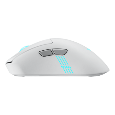 ROG Keris II Origin, 3 RGB Zones, 42000-dpi, Wired/Bluetooth/Wireless, Moonlight White, Optical Gaming Mouse