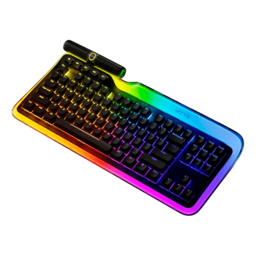 Keeb TKL, RGB, HYTE Fluffy Lavender Linear, Wired, Black, Mechanical Gaming Keyboard