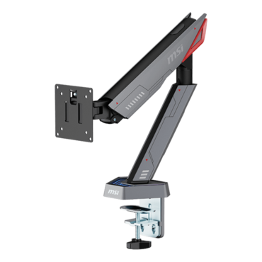 MPG MT161R, 17" - 45" Screens, Matte Black/Painted Grey, RGB Single Monitor Arm