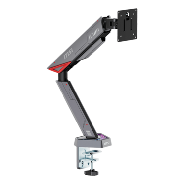 MPG MT161R, 17" - 45" Screens, Matte Black/Painted Grey, RGB Single Monitor Arm