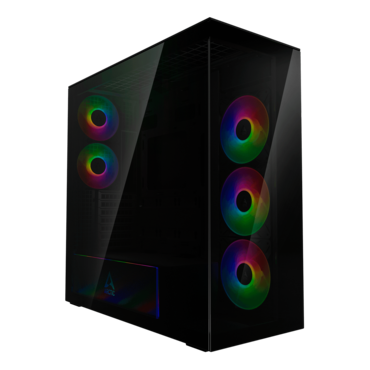 Xtender, Tempered Glass, No PSU, E-ATX, Black, Mid Tower Case