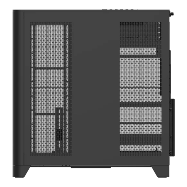 View 390 Air, Tempered Glass, No PSU, ATX, Black, Mid Tower Case