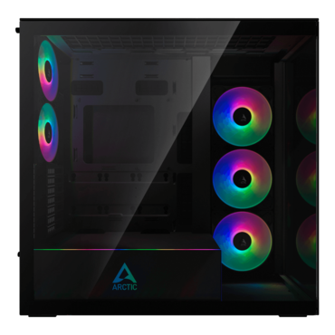 Xtender VG, Tempered Glass, No PSU, E-ATX, Mirror Black, Mid Tower Case