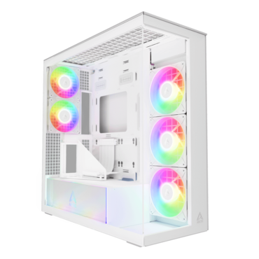 Xtender VG, Tempered Glass, No PSU, E-ATX, White, Mid Tower Case