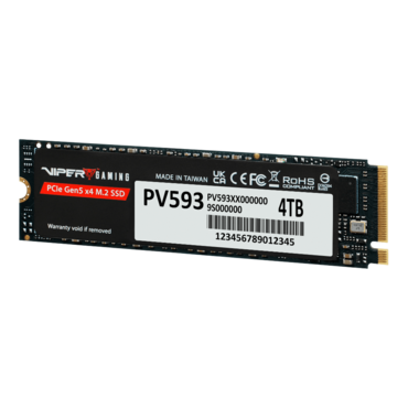 4TB VIPER PV593, 14000 / 13000 MB/s, 3D TLC NAND, PCIe NVMe 5.0 x4, M.2 2280 SSD
