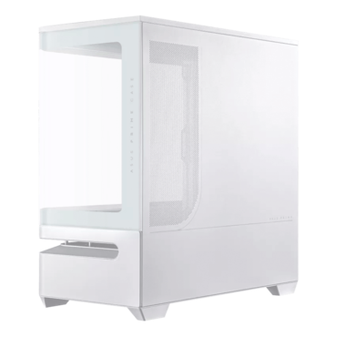 Prime AP202, Tempered Glass, No PSU, micro-ATX, White, Mid Tower Case