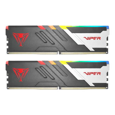 48GB (2 x 24GB) Viper Venom RGB DDR5 6400MT/s, CL32, Black/Silver, RGB LED, DIMM Memory