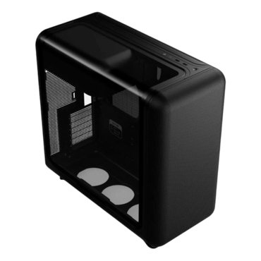 X50, Tempered Glass, No PSU, E-ATX, Pitch Black, Mid Tower Case