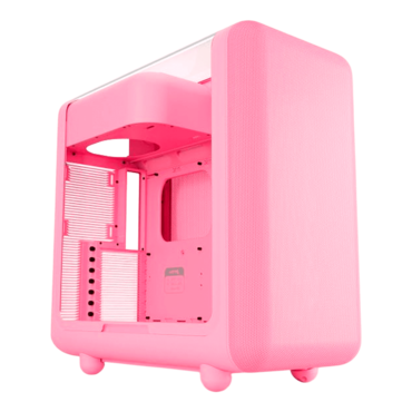 X50, Tempered Glass, No PSU, E-ATX, Strawberry Milk, Mid Tower Case