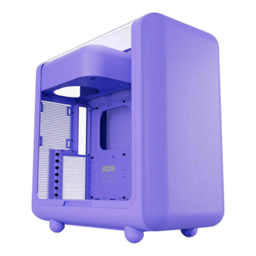 X50, Tempered Glass, No PSU, E-ATX, Taro Milk, Mid Tower Case