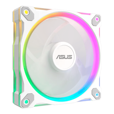 Prime MR120 ARGB Reverse 120mm, White, ARGB LEDs, 1600 RPM, 58 CFM, 23 dBA, Cooling Fan