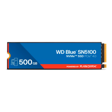 500GB WD Blue SN5100, 6600 / 5600 MB/s, 3D CBA NAND, PCIe NVMe 4.0 x4, M.2 2280 SSD