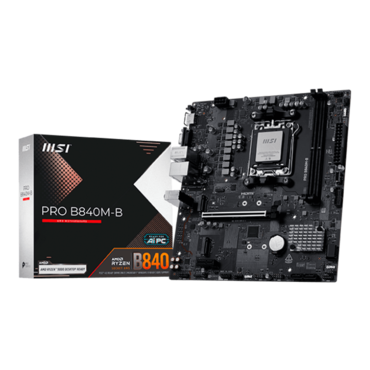 PRO B840M-B, AMD B840 Chipset, AM5, microATX Motherboard