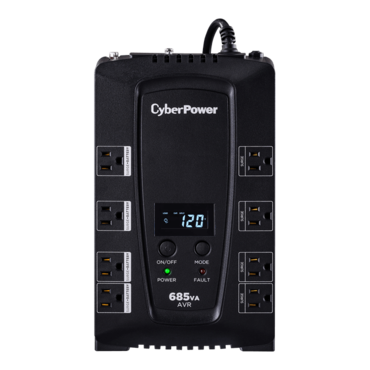 Intelligent LCD CP685AVRLCD, 685 VA/390 W, Simulated Sine Wave, Tower UPS