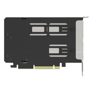 ExpressSlot Elite MB842M5P-B, 2 Bay Removable M.2 NVMe SSD to PCIe 5.0 x8 Mobile Rack Enclosure /Adapter for PCIe Expansion Slot