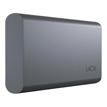 2TB LaCie Mobile SSD Secure, 1050 / 1000 MB/s, USB-C, Space Gray, Rugged External SSD