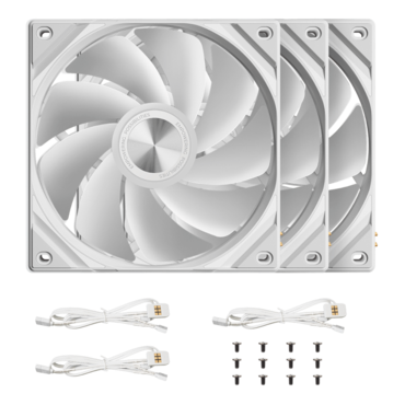ROTA SL ARGB Reverse 120 3 x 120mm, White, ARGB LEDs, 1850 RPM, 68.44 CFM, 32 dBA, Cooling Fans
