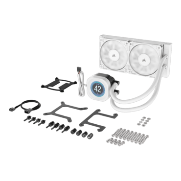 NAUTILUS 240 RS LCD, White, 240mm Radiator, Liquid Cooling System