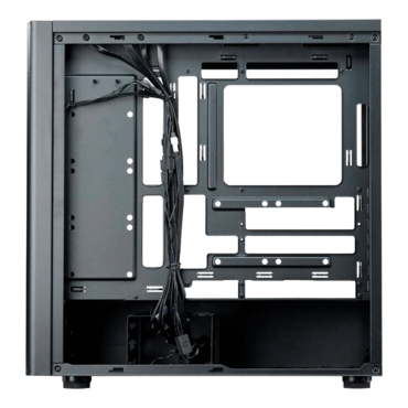 ELITE 502, Tempered Glass, No PSU, ATX, Black, Mid Tower Case