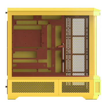 View 600 TG, Tempered Glass, No PSU, E-ATX, Butter Caramel, Full Tower Case