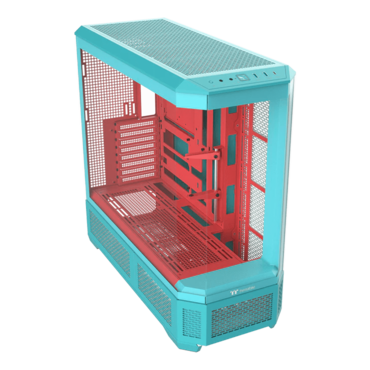 View 600 TG, Tempered Glass, No PSU, E-ATX, Mint Strawberry, Full Tower Case